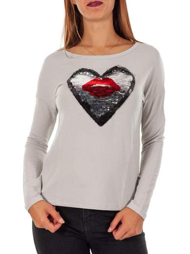 STRABELLO Maglia con paillettes reversibili 71002