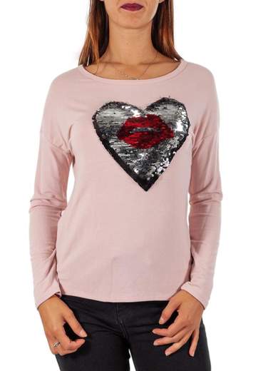 STRABELLO Maglia con paillettes reversibili 71002