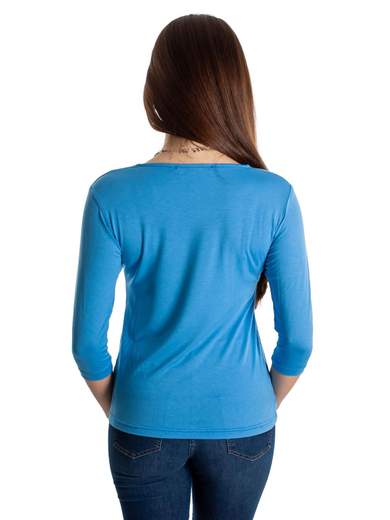 CARMEN Maglia Sottogiacca Donna Maniche Tre Quarti Scollo Quadrato