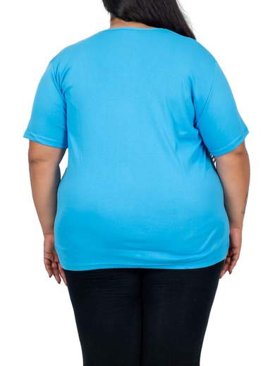 PERLARARA T-shirt donna oversize in cotone con stampa floreale e lurex – Perlarara E2126