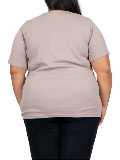 PERLARARA T-shirt donna oversize in cotone con stampa floreale e lurex – Perlarara E2126