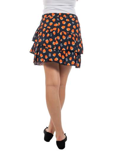 RINASCIMENTO Minigonna Svasata Con Balze A Fantasia Corta Estiva Rinascimento