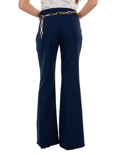 KITANA Pantaloni Vita Alta Eleganti Donne Curvy Flared Tecnico