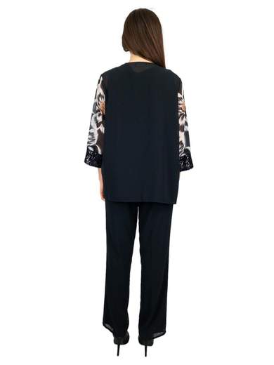 Sologioie Curvy Pantaloni E Top Eleganti Da Signora Con Spolverino Corto Curvy