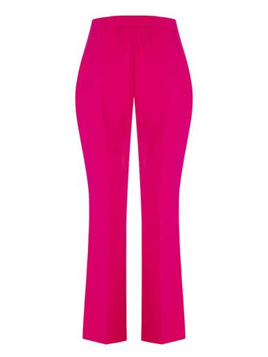 KITANA Pantaloni Vita Alta Eleganti Donna Curvy In Crepe Taglie Forti