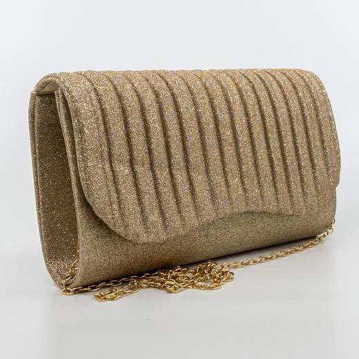 JESSICA TIMELESS CLASSIC Pochette Cerimonia Elegante Glitter con Catenella Staccabile