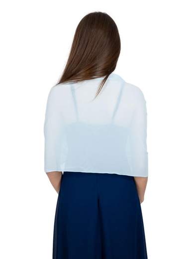 RINASCIMENTO Stola Elegante in Georgette per Cerimonia Made in Italy