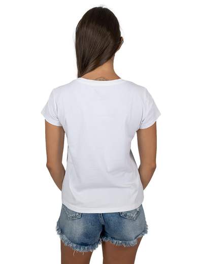 NEW COLLECTION T-shirt Donna Con Scritte O Stampe A Maniche Corte In Cotone