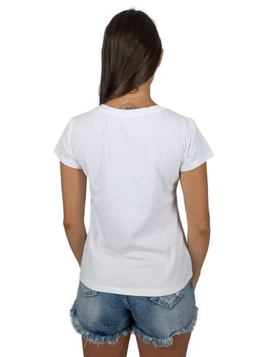NEW COLLECTION T-shirt Donna Con Scritte O Stampe A Maniche Corte In Cotone