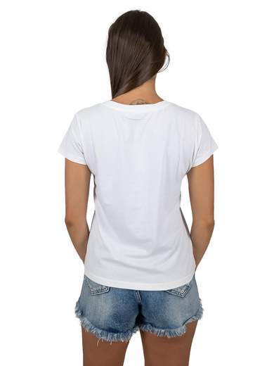 NEW COLLECTION T-shirt Donna Con Scritte O Stampe A Maniche Corte In Cotone