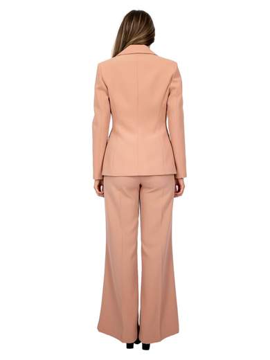 SO ALLURE Tailleur Donna Completo Giacca E Pantalone Over Flaire Crepe