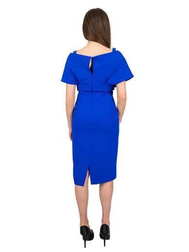 ALLURE Tubino Cerimonia Donna Corto Elegante Scollo Omerale