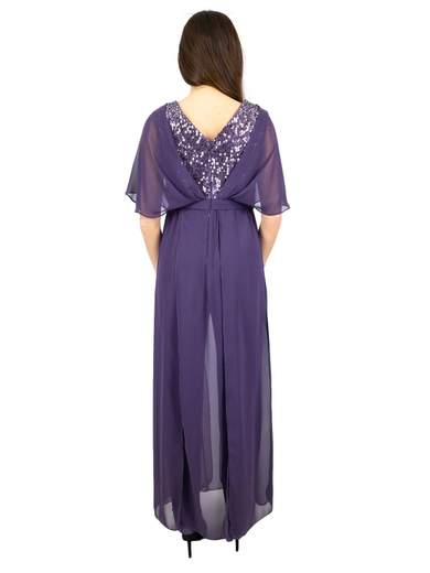 JEAN CRYÒ Tuta Elegante Per Cerimonia Jumpsuit Con Volant In Chiffon