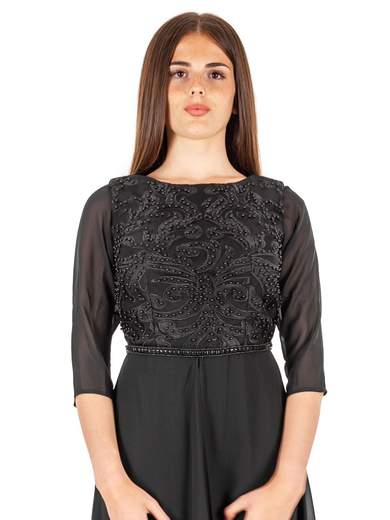 SOLOGIOIE Tuta Elegante Per Cerimonia Jumpsuit Intera Completa Con Stola