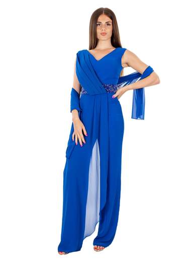 JEAN CRYÒ Tuta Elegante Per Cerimonia Jumpsuit Intera Online In Chiffon