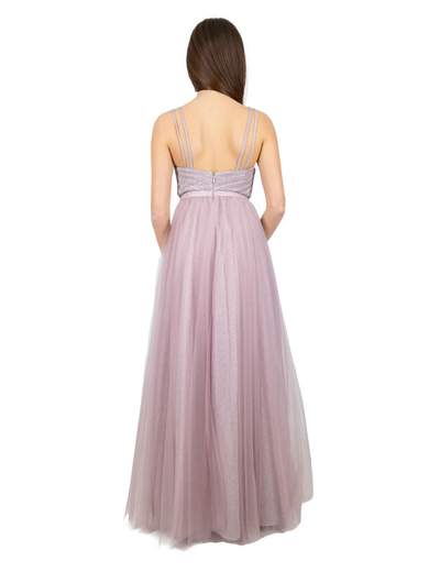 STRABELLO CERIMONIA Vestito lungo cerimonia stile impero con tulle e glitter A29899-4261-ANTEA