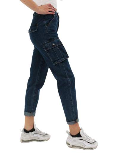 Jeans Con Tasche Laterali