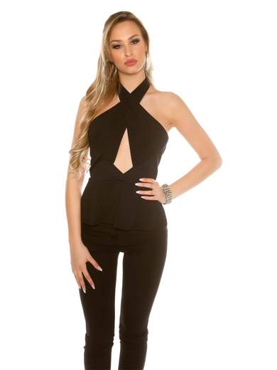 KOUCLA Top a fasce incrociate A01362