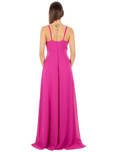 STRABELLO CERIMONIA Vestito Cerimonia Elegante Lungo con Spacco e Scollo a V A29499-3937-GINA