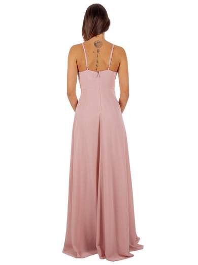 STRABELLO CERIMONIA Vestito Cerimonia Elegante Lungo con Spacco e Scollo a V A29499-3937-GINA