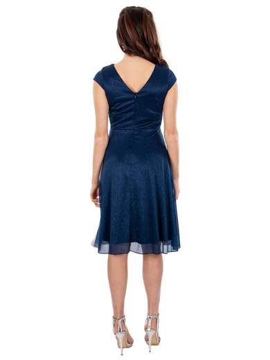 STRABELLO CERIMONIA Abito Cerimonia Corto Per Signora In Chiffon Glitterato