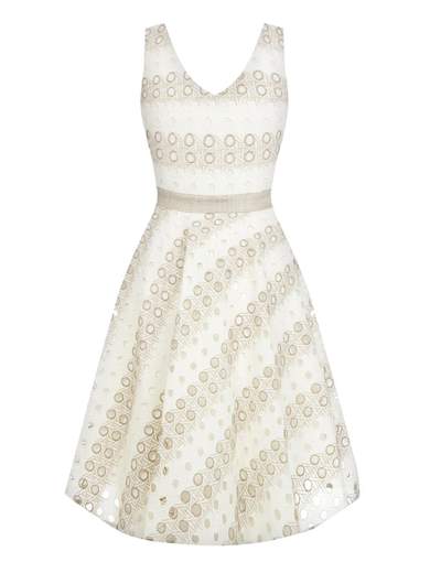 RINASCIMENTO Vestito Elegante Estivo Donna Corto Di Rinascimento Svasato