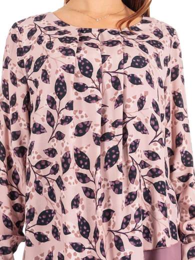 CARMEN Blusa elegante a fiori manica lunga 19-642-C