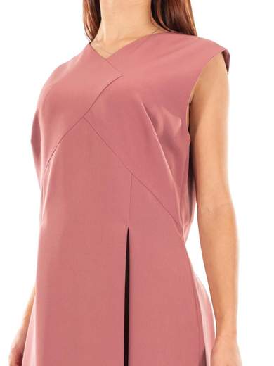 CARMEN Vestito Corto Donna Scollo A V Da Giorno Casual Svasato