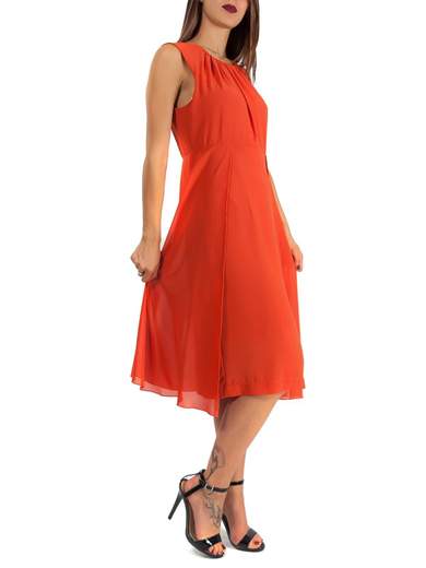 CARMEN Abito Midi Elegante Online Donna Estivo Leggero In Georgette