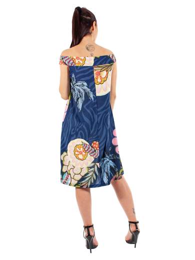 VESTITO SCOLLO A BARCHETTA ESTIVO