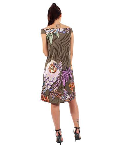 VESTITO SCOLLO A BARCHETTA ESTIVO