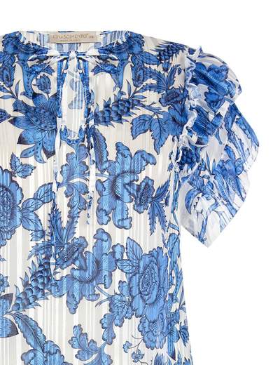 RINASCIMENTO Camicetta Elegante Senza Maniche Da Donna Con Volant A Fiori