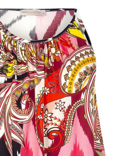 RINASCIMENTO Canotta Donna T-shirt Spalline Sottili Fantasia Etnica