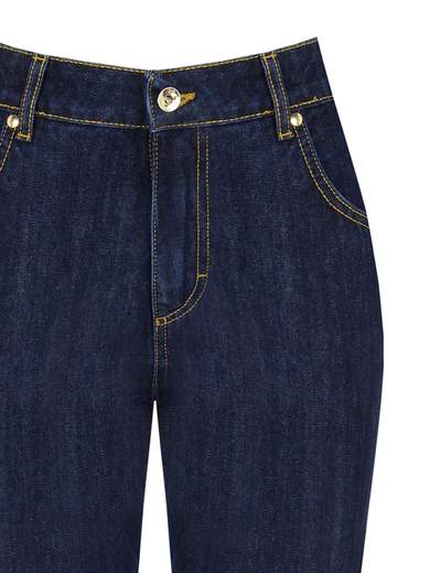 Jeans donna carrot di Rinascimento  cropped vita alta