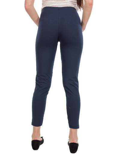 Leggings vita alta donna in cotone elasticizzato