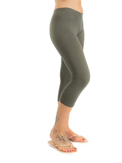 Leggings Capri Estivi Donna in Cotone Elasticizzato