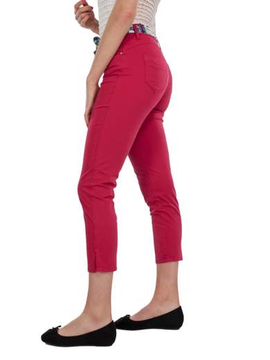 Pantaloni Capri Donna Estivo Leggeri Cotone Slim Fit