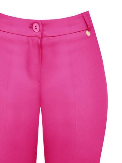 Women’s cropped straight-leg summer trousers slim fit