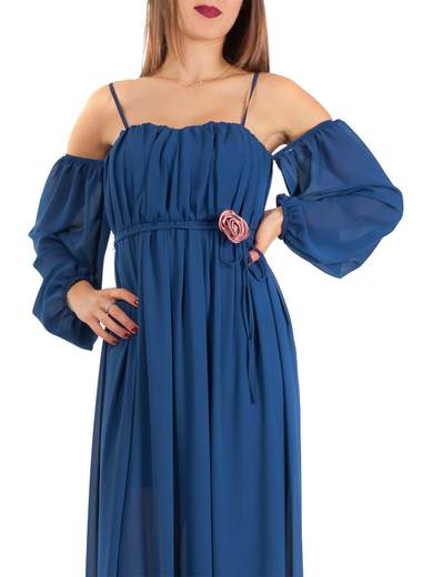 RINASCIMENTO Vestito Lungo Per Cerimonia Donna Stile Impero Elegante Damigelle