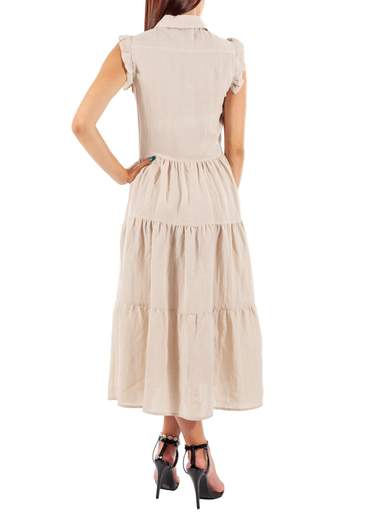 RINASCIMENTO Vestito Chemisier Lungo Donna Collo A Camicia Rinascimento