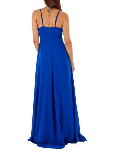 STRABELLO CERIMONIA Vestito Cerimonia Elegante Lungo con Spacco e Scollo a V A29499-3937-GINA