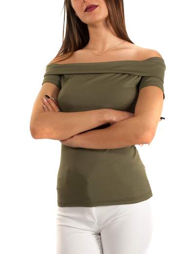 CARMEN UNICA T-shirt a righe manica corta C83