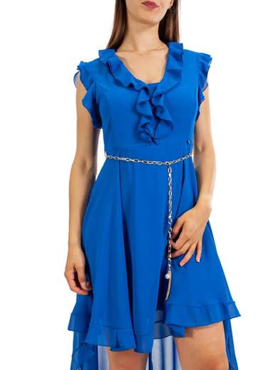 RINASCIMENTO Vestito Corto Davanti E Lungo Dietro Cerimonia Donna In Chiffon