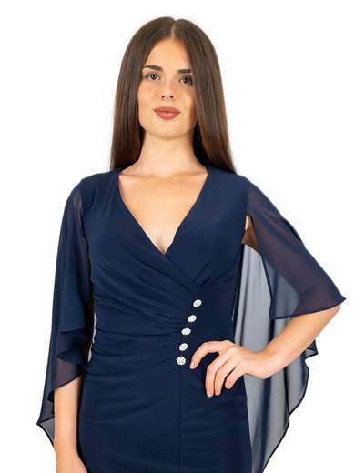 Abito cerimonia donna corto per signora a tubino elegante