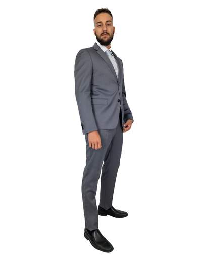 Abito cerimonia uomo Drop 8 con revers classico ed elegante