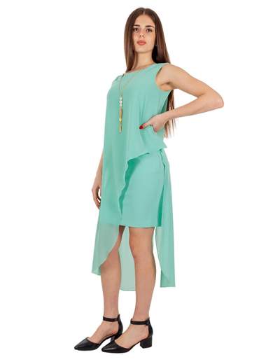 RINASCIMENTO Abito Donna A Tubino Elegante Corto Con Volant