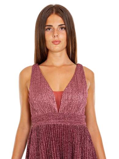 STRABELLO CERIMONIA Abito Lungo Elegante Cerimonia Donna Stile Impero Glitterato