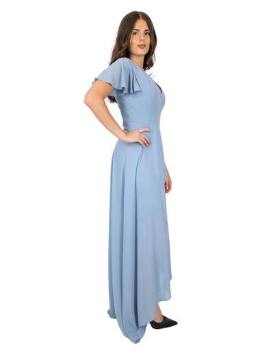 STRABELLO CERIMONIA Abito da cerimonia lungo stile impero con spacco frontale A29599-4042-ALIDA-CURVY