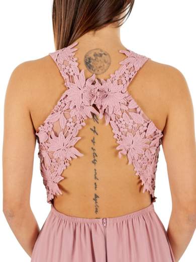 STRABELLO CERIMONIA Abito Lungo Cerimonia Donna Elegante A Impero Per Damigelle