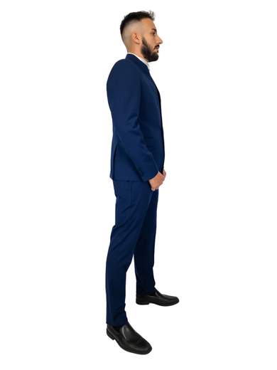 MARCEL MOREL Abito Uomo Elegante Giovanile Collo Coreana Completo Slim Fit Drop 8